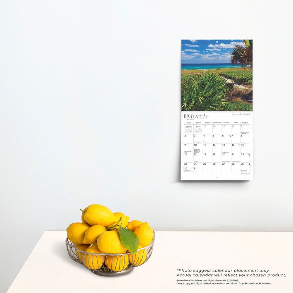 Florida Coast 2025 Mini Wall Calendar Fourth Alternate Image