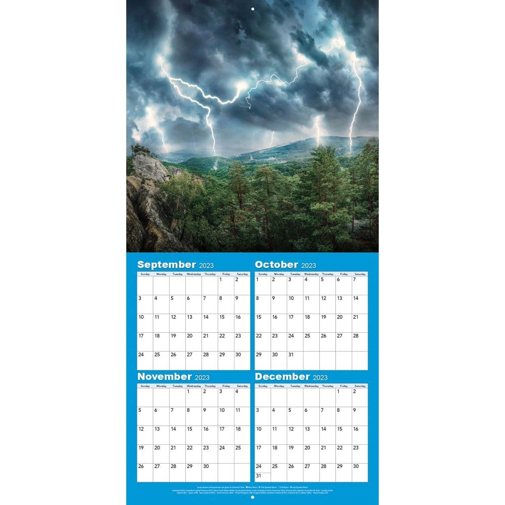 Wild and Wonderful Weather 2024 Mini Wall Calendar Third Alternate Image width=&quot;1000&quot; height=&quot;1000&quot;