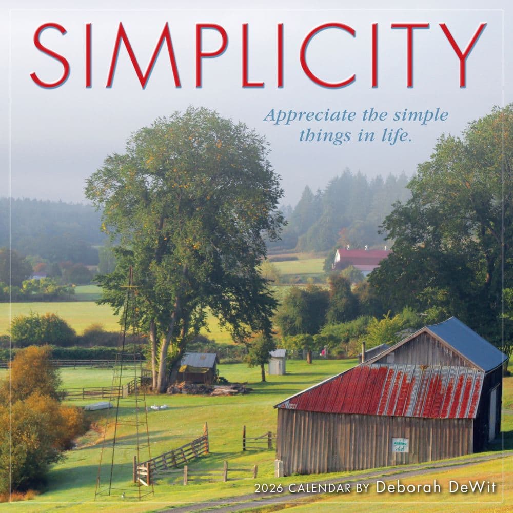 Simplicity 2026 Mini Wall Calendar_Main Image
