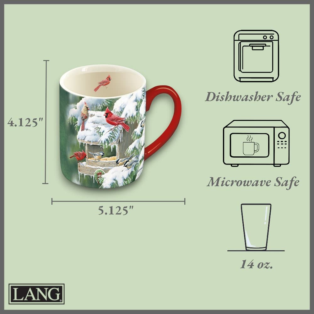 Cardinal Christmas Coffee Mug First Alternate Image