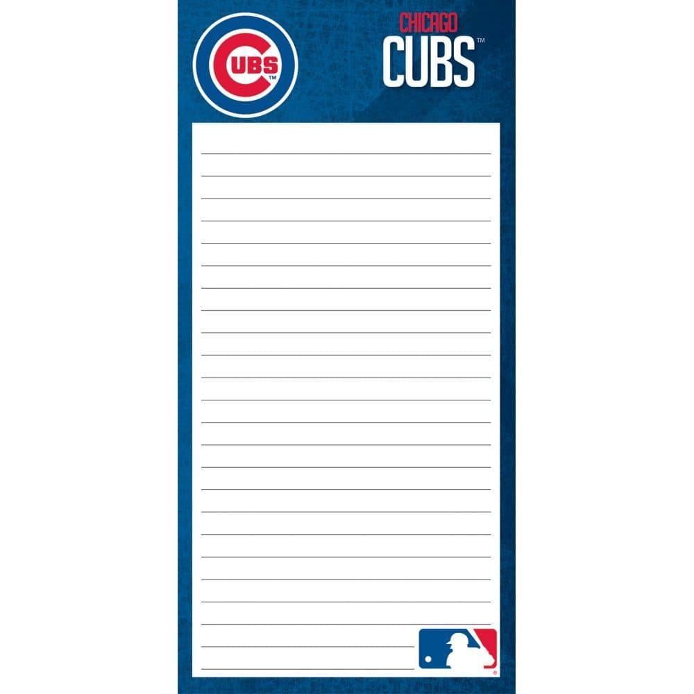Mlb Chicago Cubs 2pack List Pad Main Image