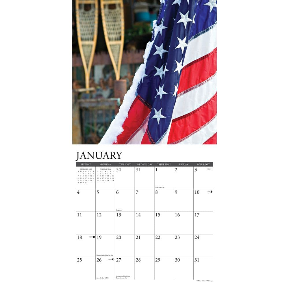Old Glory 2026 Wall Calendar Second Alternate Image