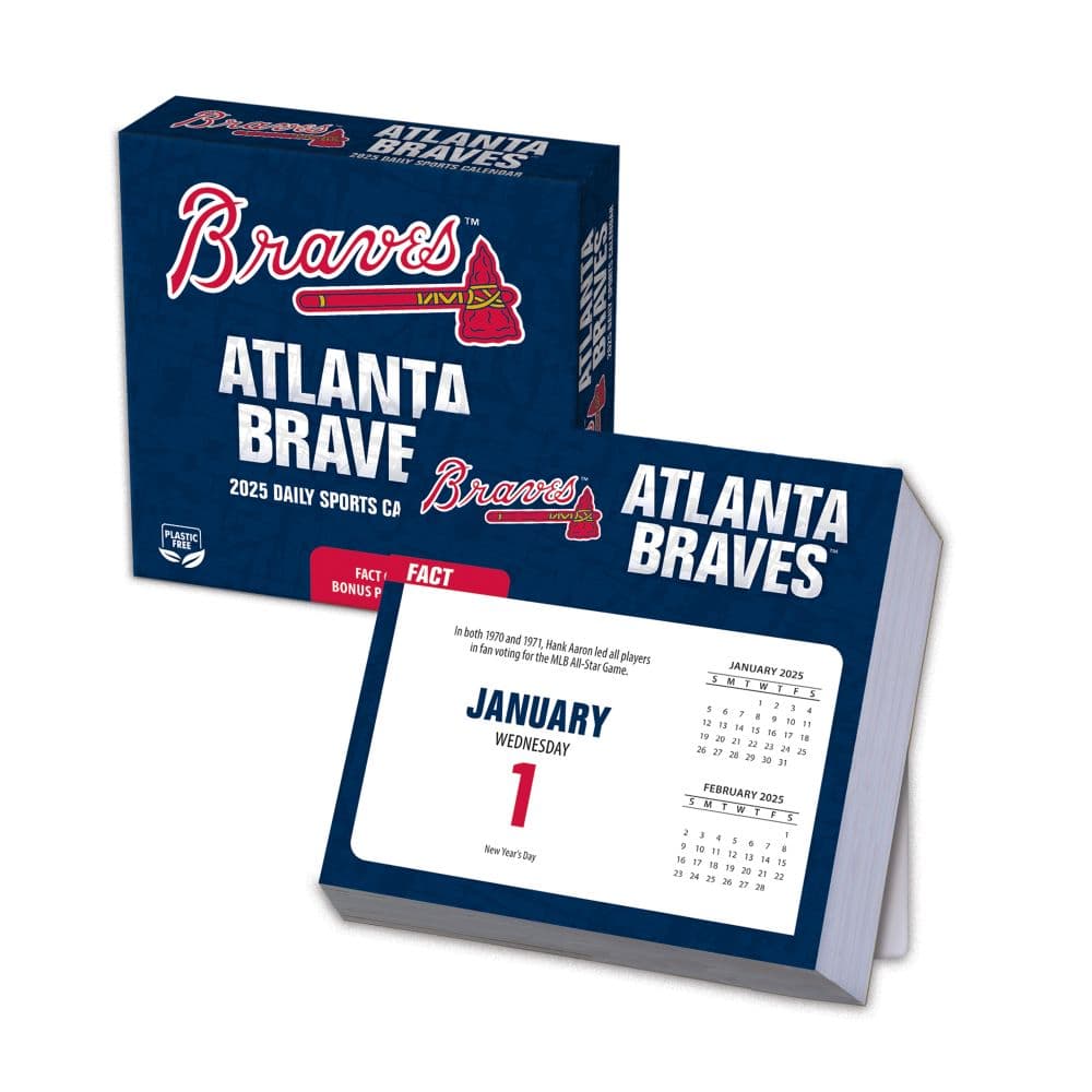 MLB Atlanta Braves 2025 Desk Calendar