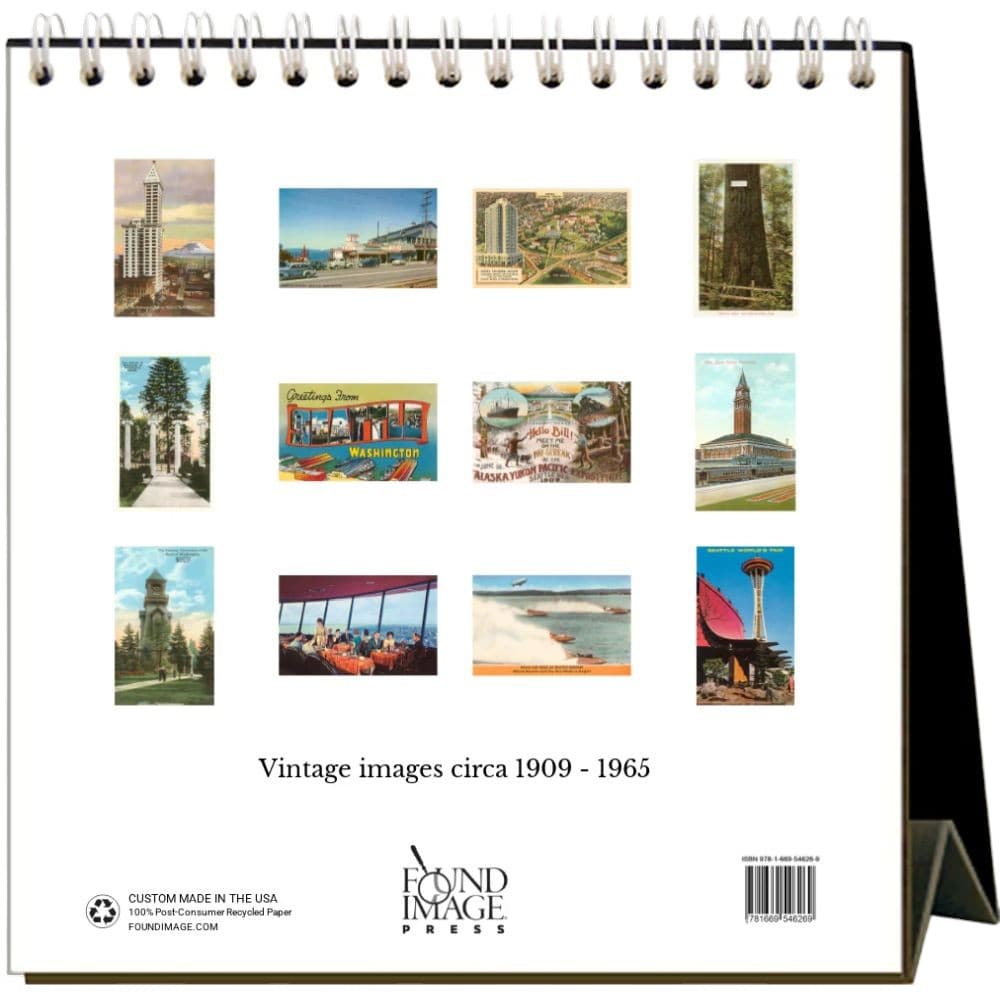 Seattle Nostalgic 2026 Easel Desk Calendar First Alternate Image
