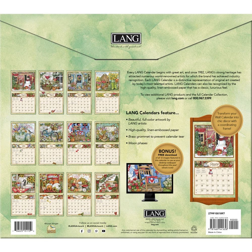 Bountiful Blessings 2027 Wall Calendar by Susan Winget First Alternate Image