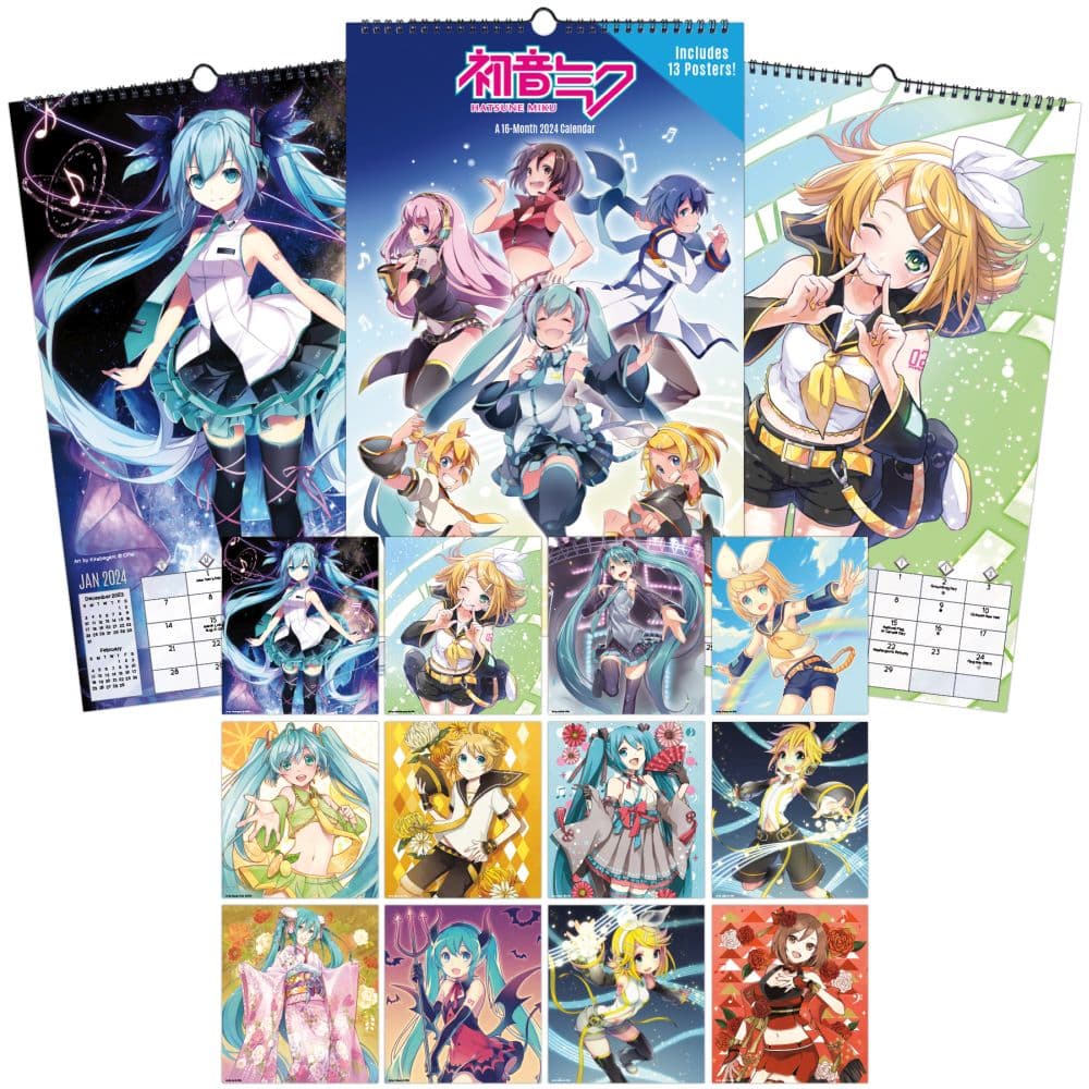 Hatsune Miku 2024 Poster Wall Calendar Alt4