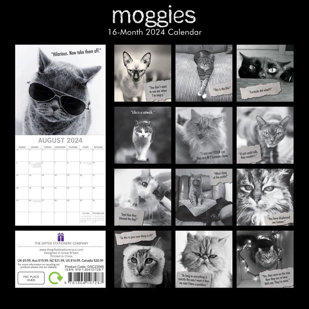 Moggies 2024 Wall Calendar First Alternate Image width=&quot;1000&quot; height=&quot;1000&quot;