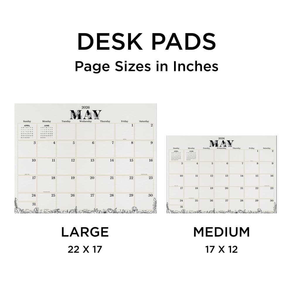 Floral 2026 Desk Pad Fourth Alternate Image