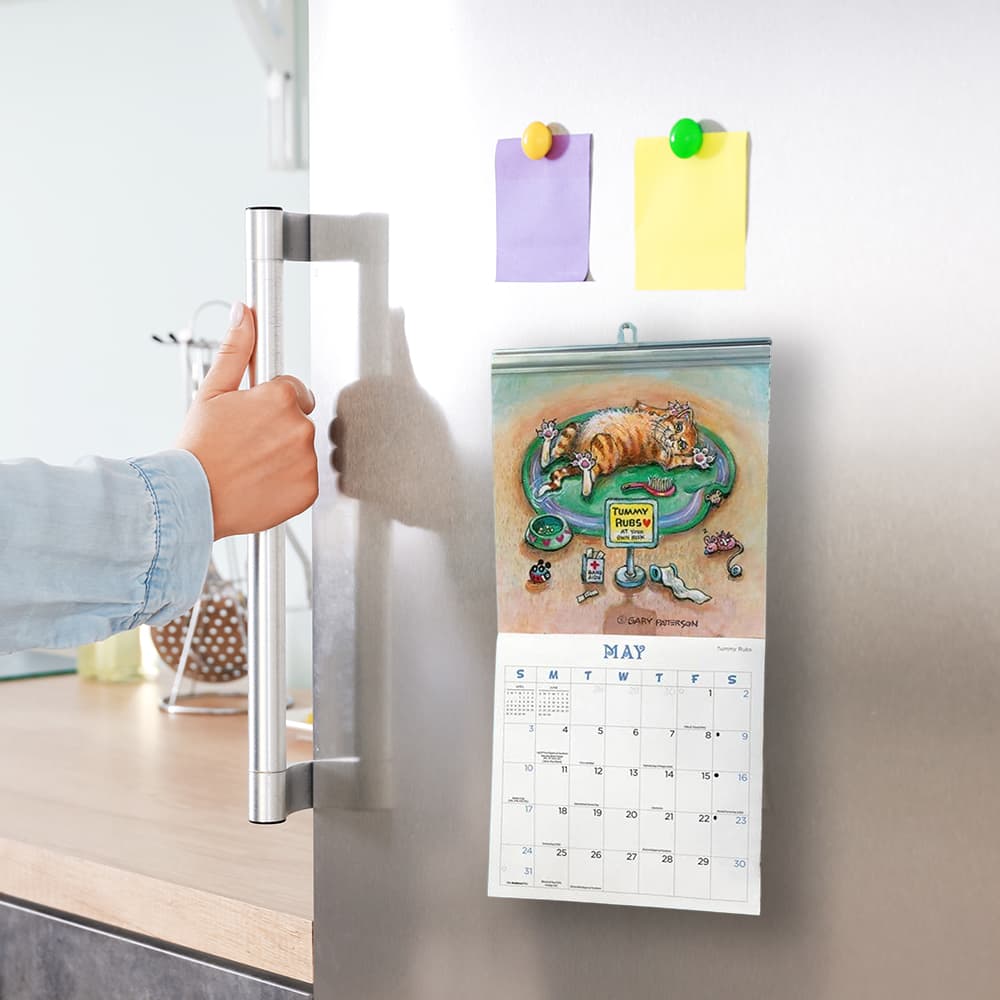 Cats 2026 Magnetic Calendar by Gary Patterson Fifth Alternate Image