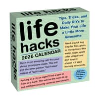 image Life Hacks 2026 Desk Calendar Main Product Image