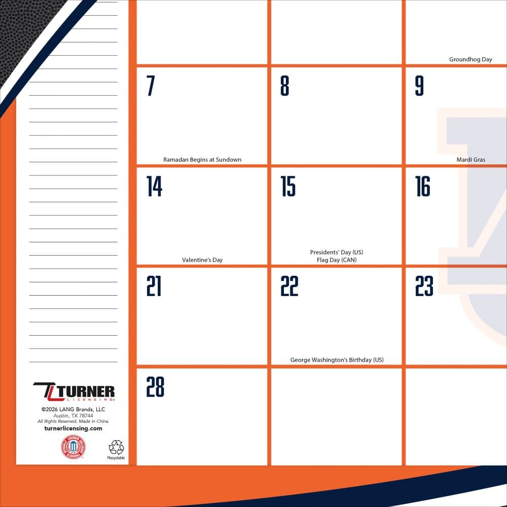 Auburn Tigers 2027 Desk Pad 17" X 11" Second Alternate Image