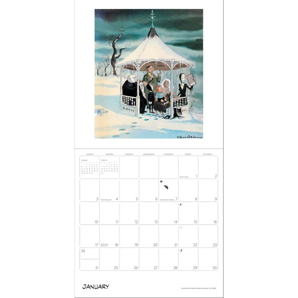 The Addams Family 2027 Wall Calendar First Alternate Image