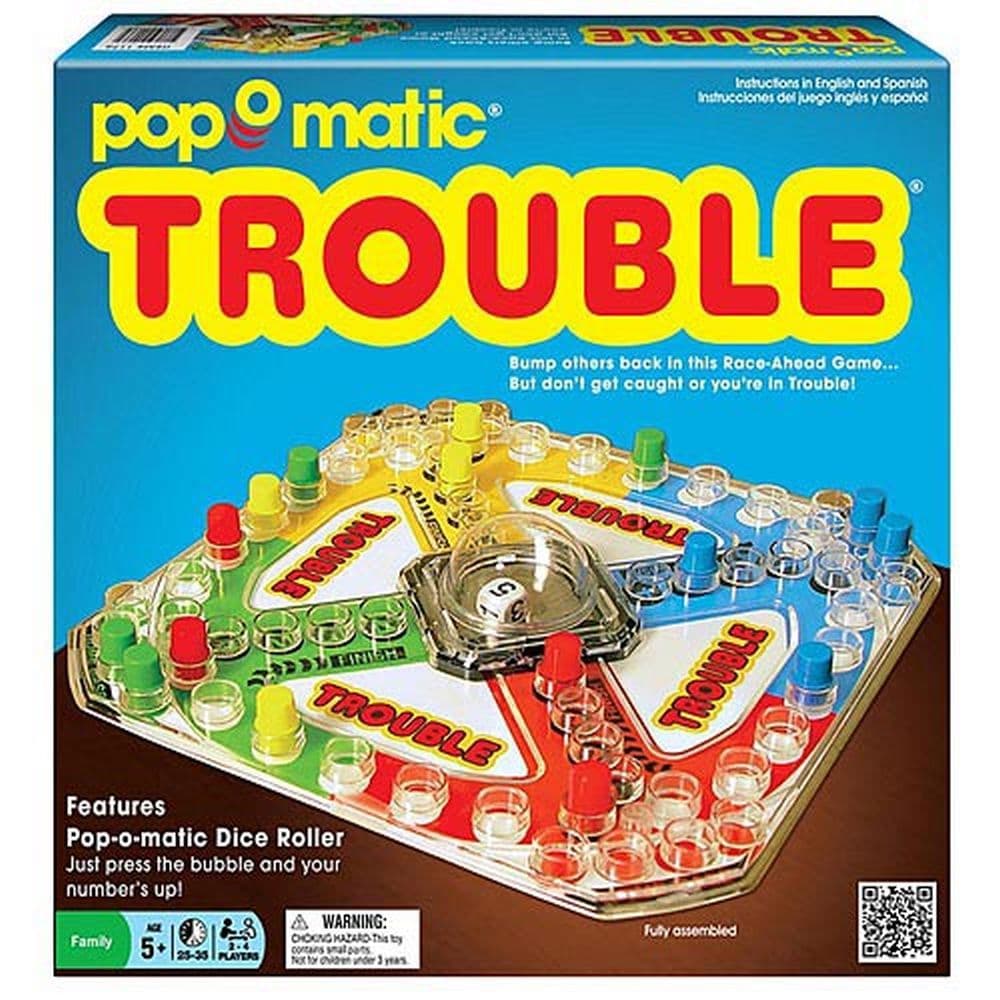 Trouble Classic Board Game Main Image