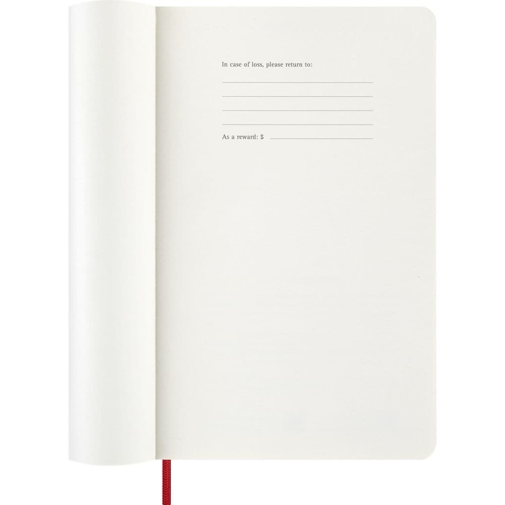 Moleskine Scarlet Red Large Soft Cover 2027 Weekly Planner Third Alternate Image