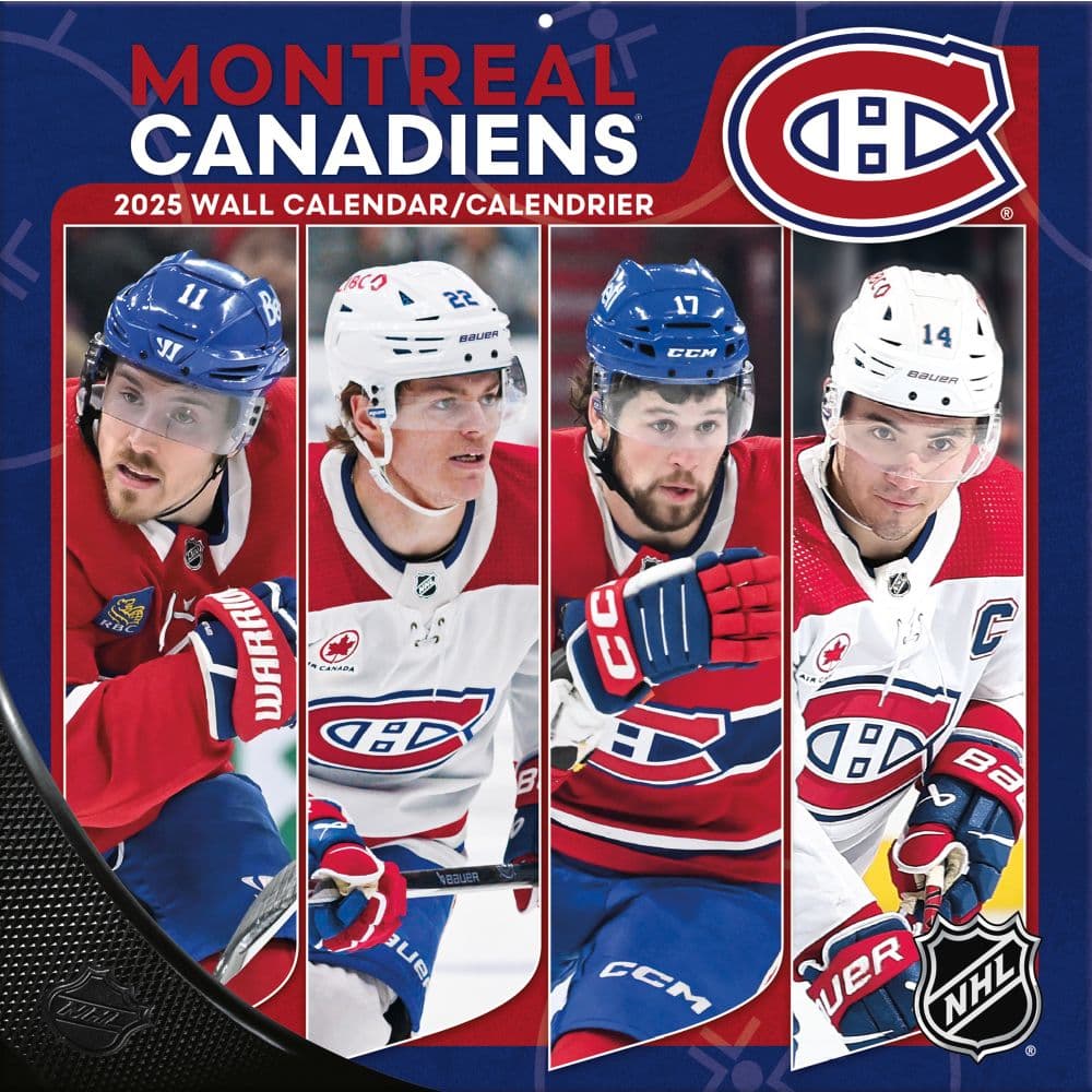 image NHL Montreal Canadiens Bilingual 2025 Wall Calendar Main Image