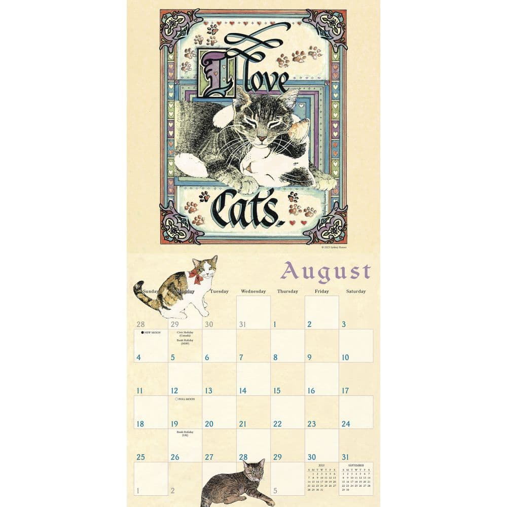 Proverbial Cat 2024 Wall Calendar Alternate Image 3