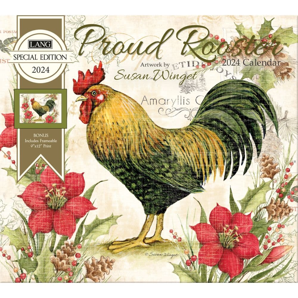 Proud Rooster Special Edition 2024 Wall Calendar