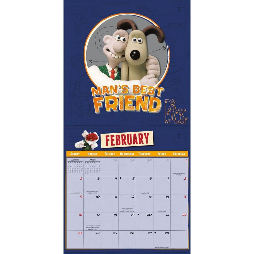 Wallace and Gromit 2025 Wall Calendar Second Alternate Image width=&quot;1000&quot; height=&quot;1000&quot;