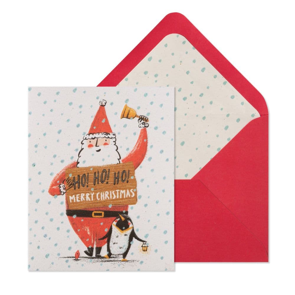 Santa with Bell 10 Count Boxed Christmas Cards - NIQUEA.D - Calendars.com