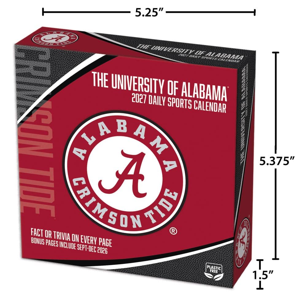 Alabama Crimson Tide 2027 Desk Calendar Fifth Alternate Image