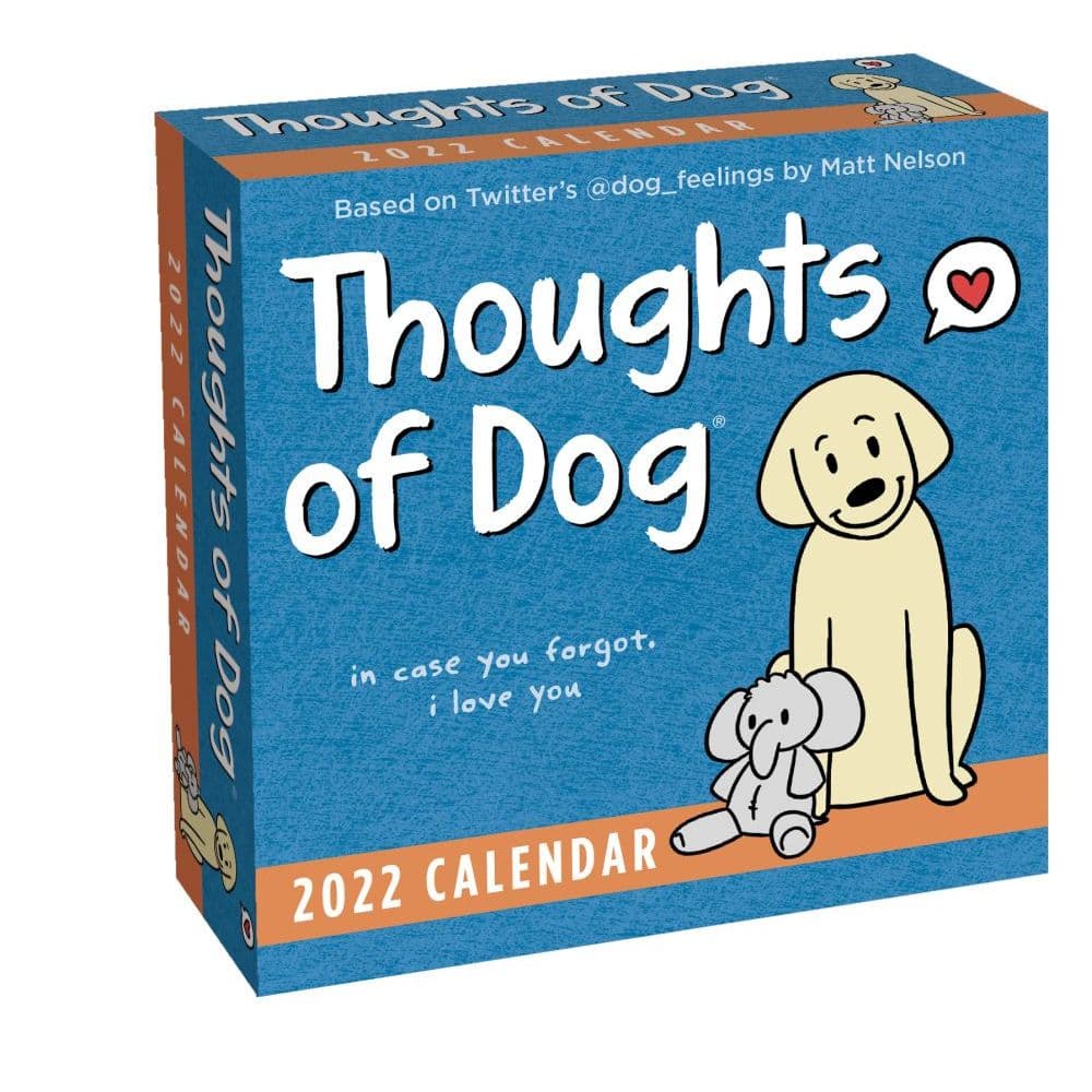 Thoughts Of Dog 2022 Day-To-Day Calendar - Calendars.com