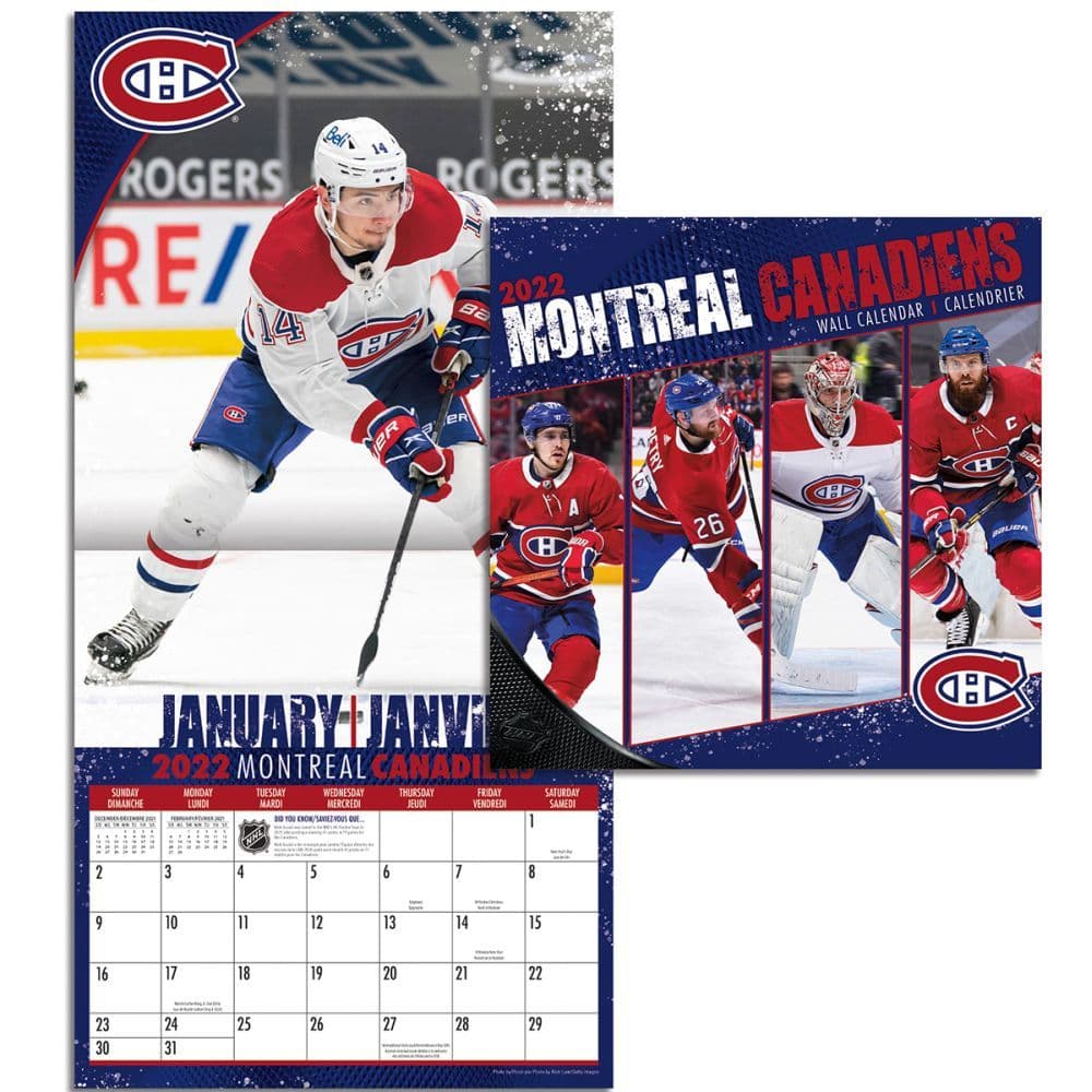 Calendrier Nhl 2023 Nhl Montreal Canadiens 2022 Mini Wall Calendar - Calendars.com