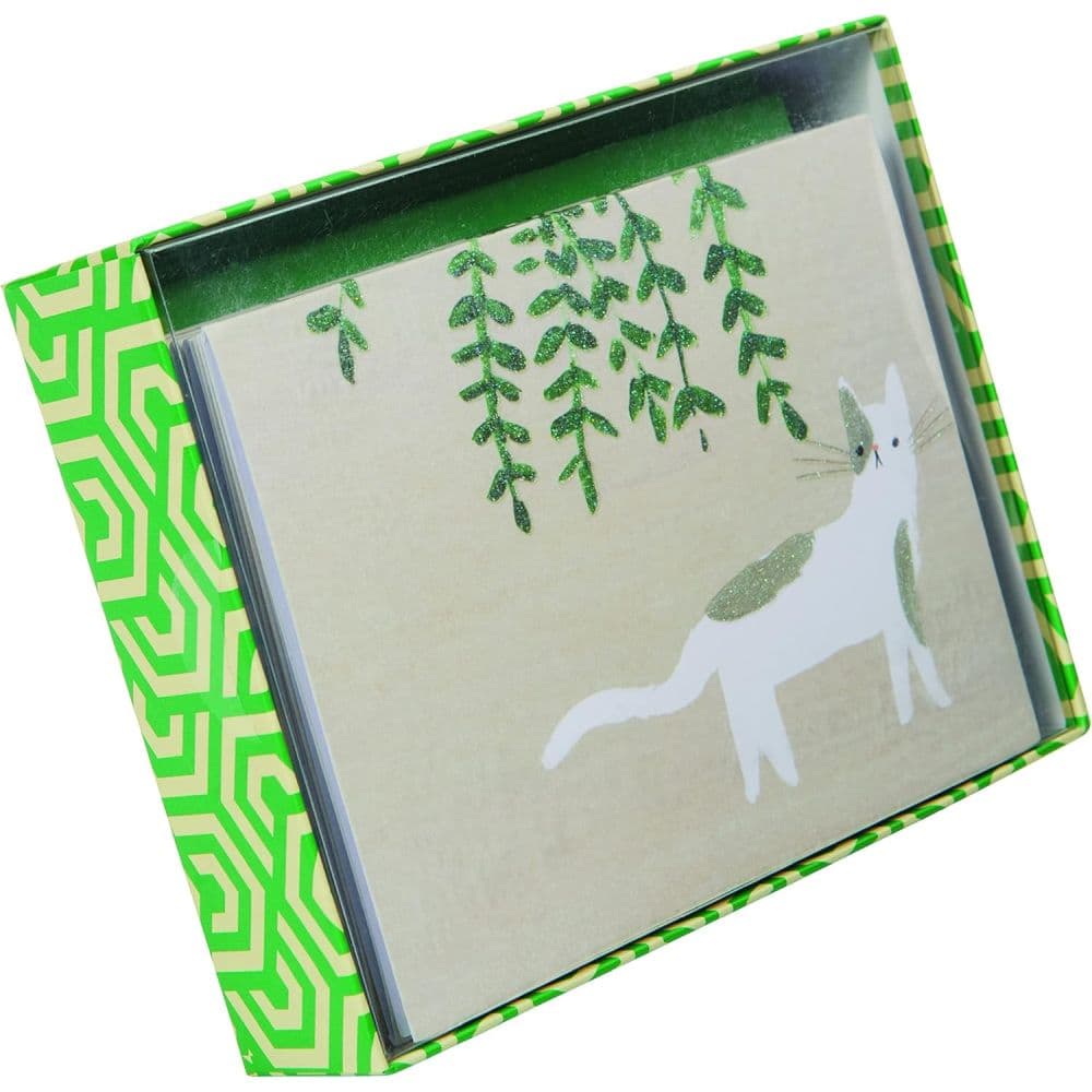 Kitty With Vine Boxed Note Cards First Alternate Image