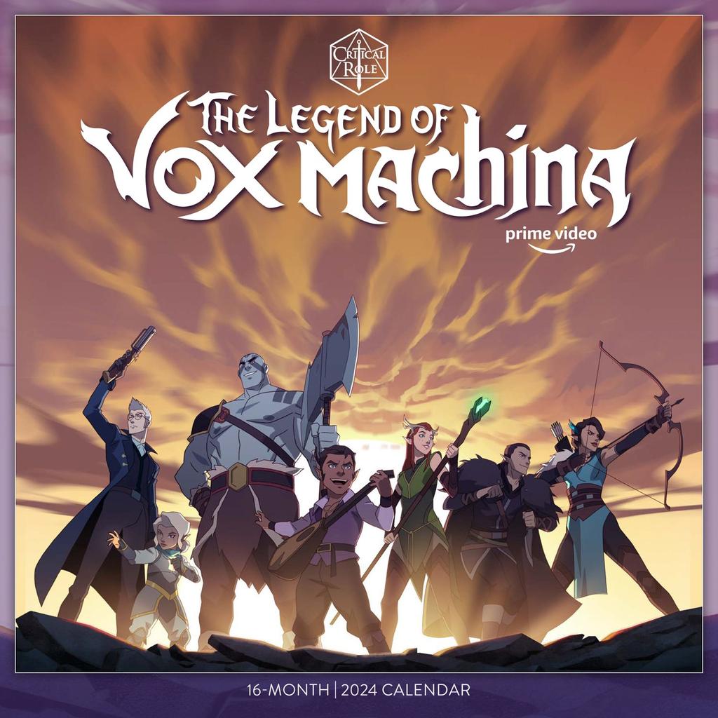 The Legend of Vox Machina 2024 Wall Calendar Main Product Image width=&quot;1000&quot; height=&quot;1000&quot;