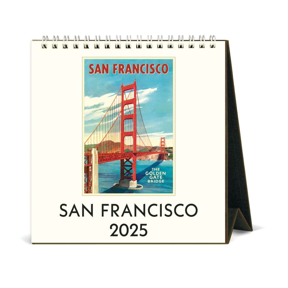 San Francisco Art 2025 Easel Desk Calendar