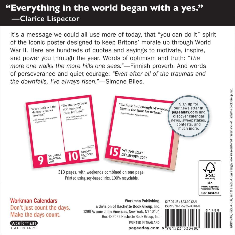 Keep Calm and Carry On 2027 Page-A-Day Desk Calendar First Alternate Image