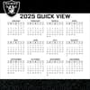 image NFL Las Vegas Raiders 2025 Desk Calendar