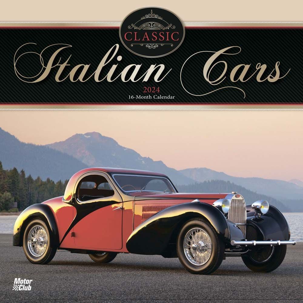 Classic Italian Cars Motor Club 2024 Wall Calendar Main Product Image width=&quot;1000&quot; height=&quot;1000&quot;
