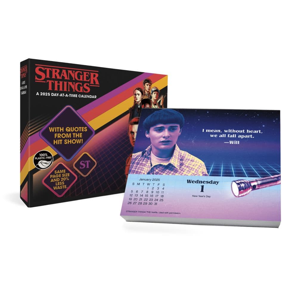 Stranger Things 2025 Desk Calendar Second Alternate Image width=&quot;1000&quot; height=&quot;1000&quot;