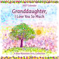 image To My Granddaughter with Love 2027 Mini Wall Calendar