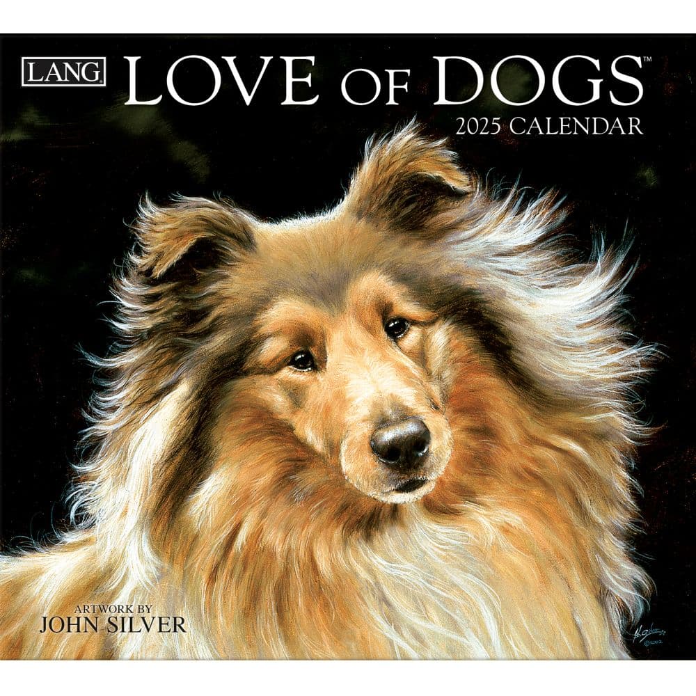 Love of Dogs by John Silver 2025 Wall Calendar