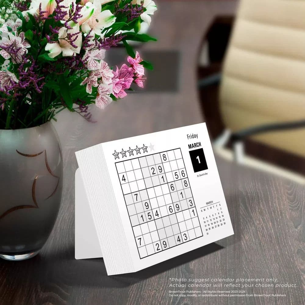 Sudoku 2024 Desk Calendar Fifth Alternate Image width=&quot;1000&quot; height=&quot;1000&quot;