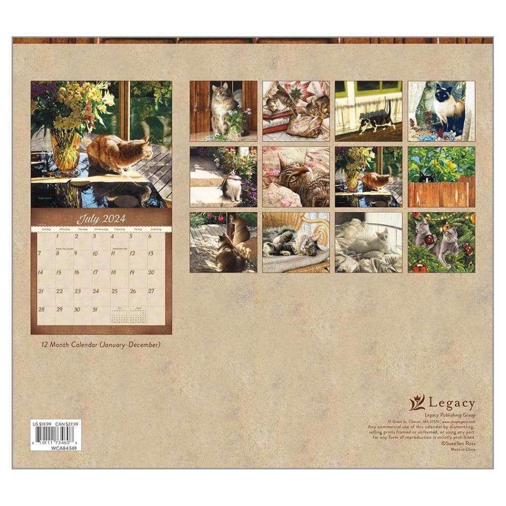 Cats We Love Special Edition 2024 Wall Calendar First Alternate Image width=&quot;1000&quot; height=&quot;1000&quot;
