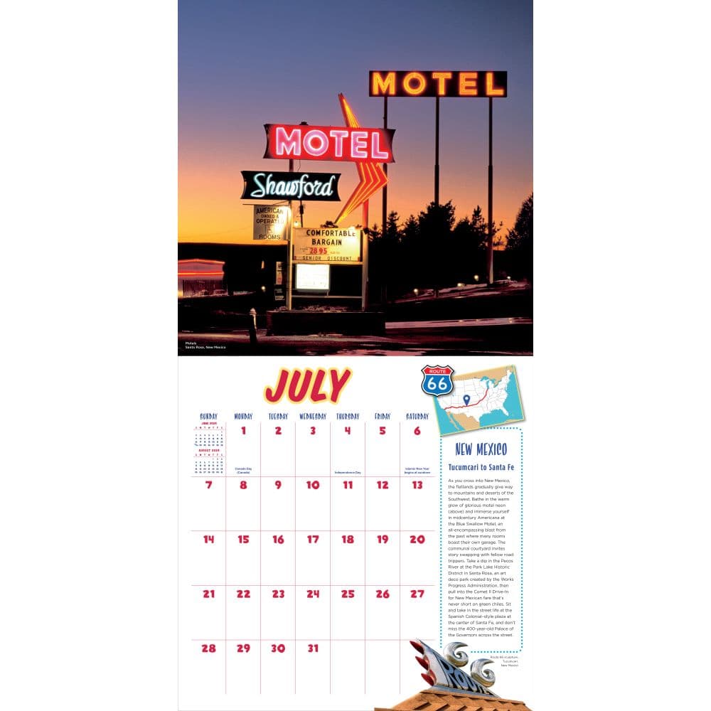 Route 66 2024 Wall Calendar First Alternate Image width=&quot;1000&quot; height=&quot;1000&quot;