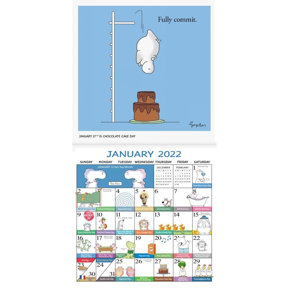 6th Day Of Christmas 2022 Sandra Boyntons Every Days a Fabulous Holiday 2022 Wall Calendar