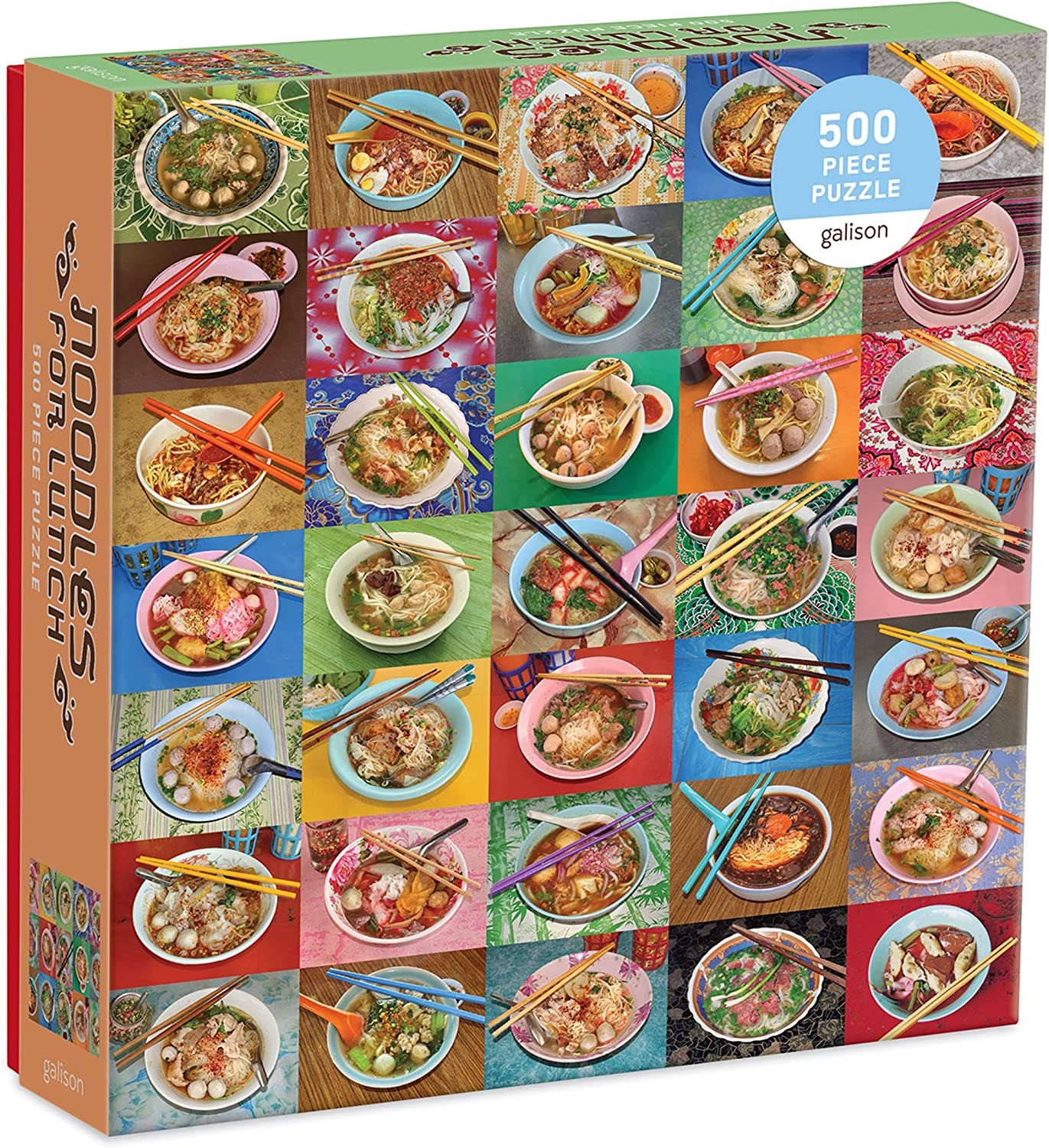 Chronicle Books Noodles For Lunch 500 Piece Puzzle