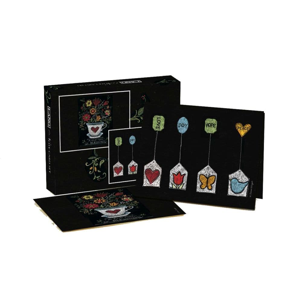 Cuppa Greetings 5.25" x 4" Blank Assorted Boxed Note Cards by Susan Winget Main Image