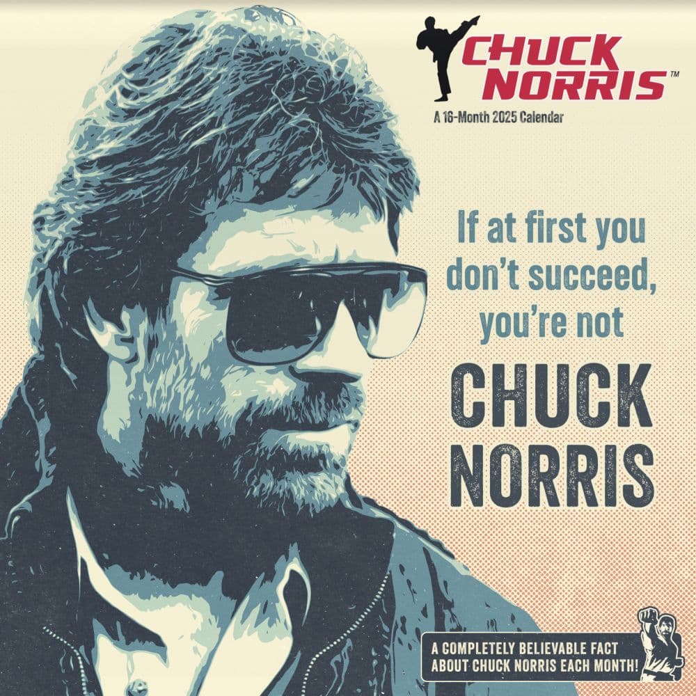 Chuck Norris 2025 Wall Calendar