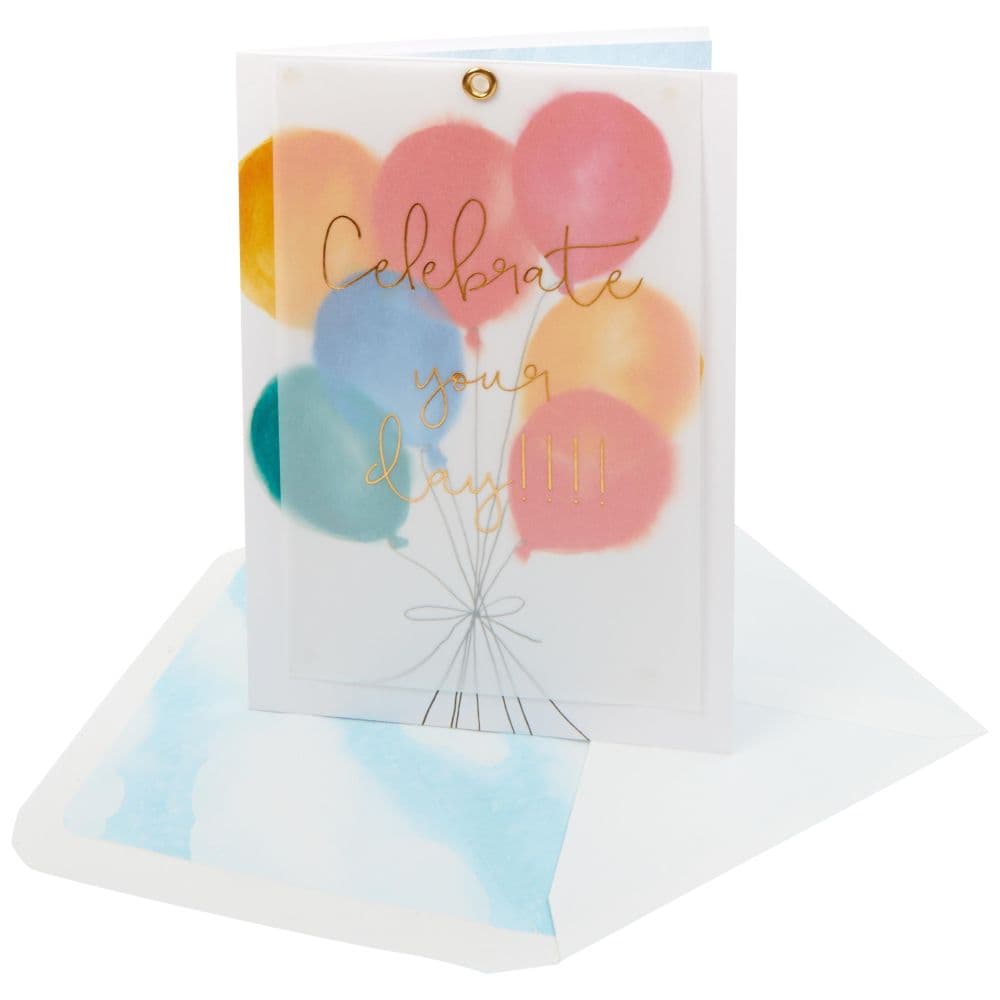 Balloons and Vellum Birthday Card Fifth Alternate Image width=&quot;1000&quot; height=&quot;1000&quot;