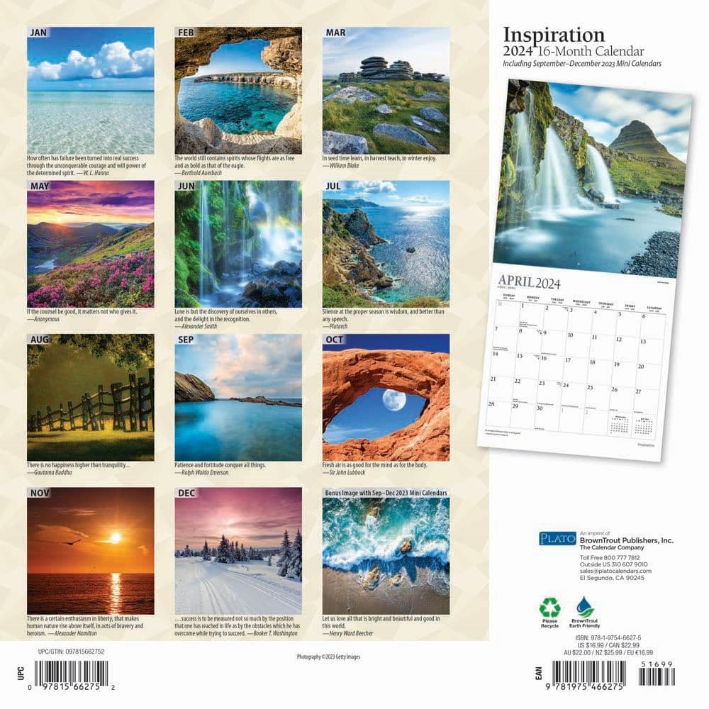 Inspiration 2024 Wall Calendar