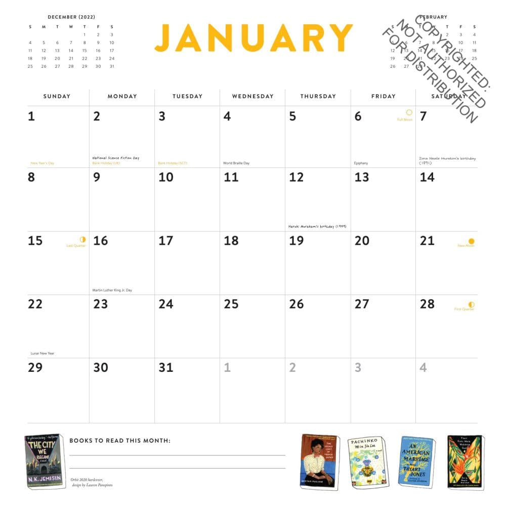 Bibliophile 2023 Wall Calendar - Calendars.com