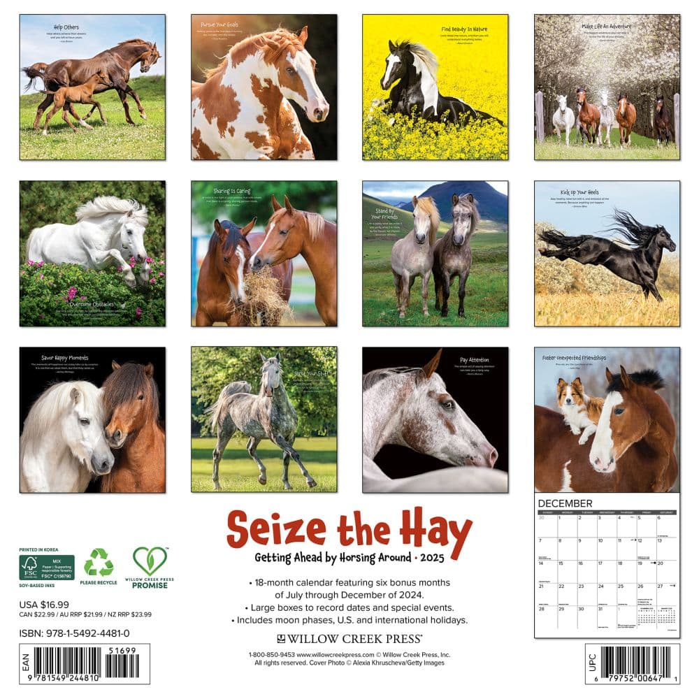 Seize The Hay 2025 Wall Calendar First Alternate Image width="1000" height="1000"