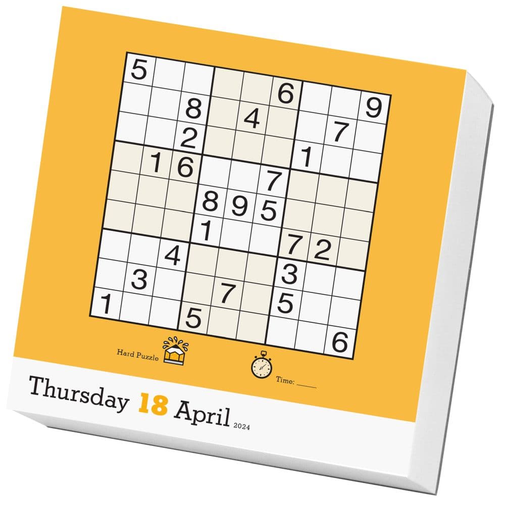 Sudoku 2024 Desk Calendar - Calendars.com