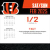 image NFL Cincinnati Bengals 2025 Desk Calendar Second Alternate Image