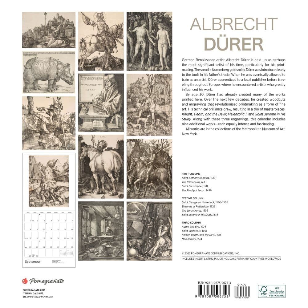 Albrecht Durer 2024 Wall Calendar Calendars Com   9f75e31c 5961 4c1d 929d 2f327f4a15ba