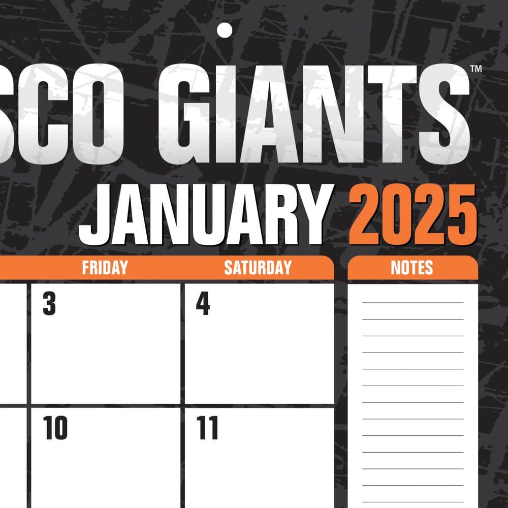 MLB San Francisco Giants 2025 Desk Pad Third Alternate Image